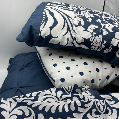 Madison Park Marcella Contemporary 6-pc. Duvet Cover Set King/cal King Indigo - Picture 4 of 6