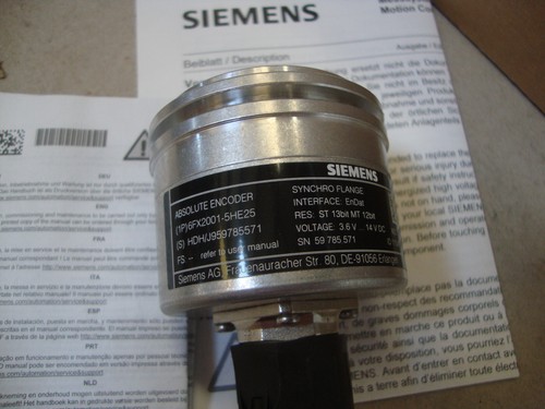 SIEMENS ABSOLUTE ENCODER 6FX2001-5HE25 6FX 2001-5HE25 NEW NEU OVP - Bild 11 von 13
