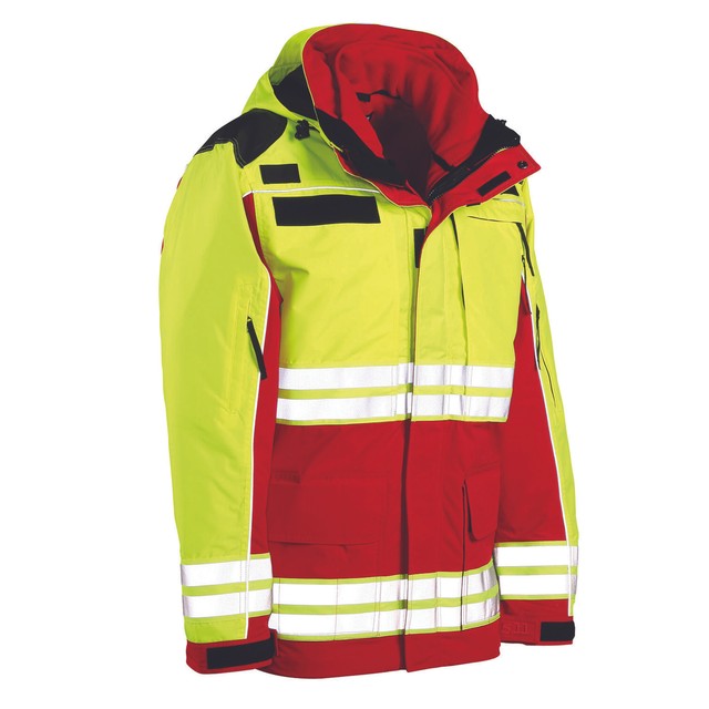 Black, X-Large 5.11 Tactical Series 48095 Reversible High Vis Duty Jacket