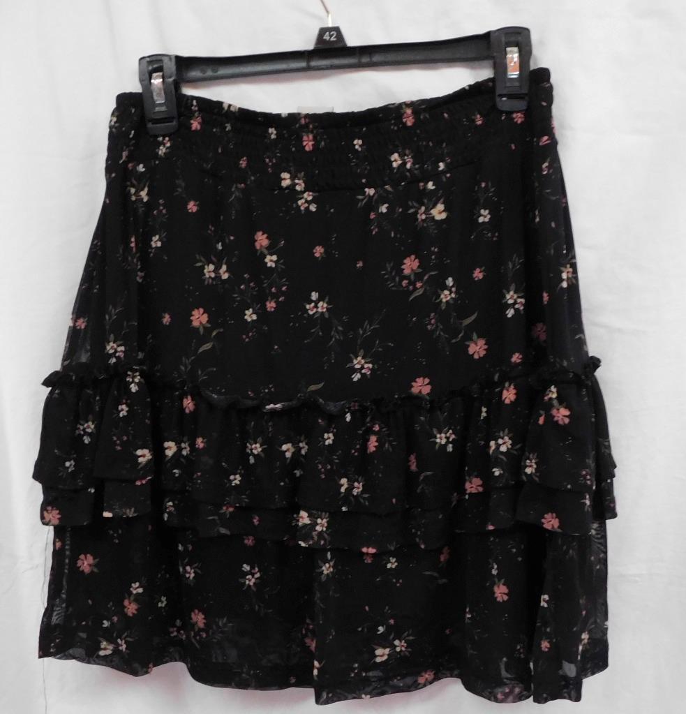 Floral gathered cotton midi skirt in blue - Polo Ralph