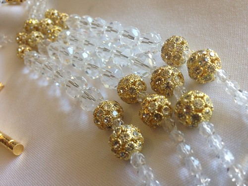 LAZO DE BODA DE CRISTAL CON ESTRÁS / LASSO DE CRISTAL CON BRILLANTES - Imagen 3 de 12