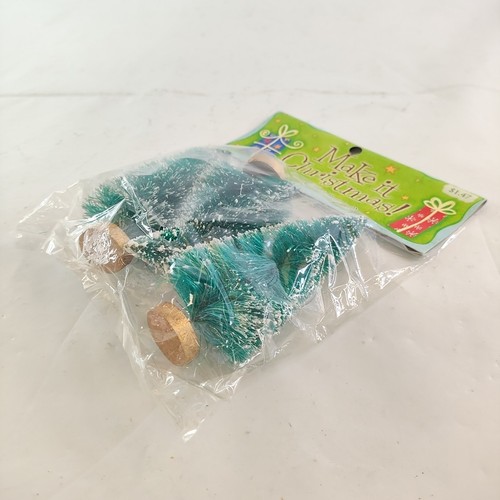 Hobby Lobby Frosted Sisal Mini Trees Christmas Train Fairy Decor Frosted Sealed - Picture 4 of 6