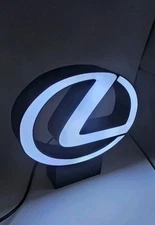 Lexus Light Sign Decor Man Cave Desk LED Lightbox USB Powered shop 