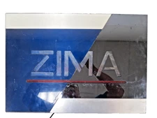 Vintage 1993 Zima Clearmalt Lighted Bar Sign Electric Wall Lamp 20x14 Beer Promo