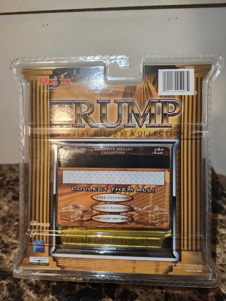 TRUMP Maisto Executive Diecast Collection DORADO Chrysler 300C Hemi Foto 2 de 2
