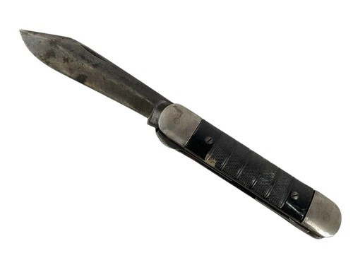 WW2 U.S.N Colonial Large Military Folding Pocket Survival Knife, Read §