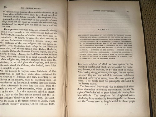 Huc 1st Edition Vol. 2 JOURNEY THROUGH CHINA . VTG Wear Intact - Picture 10 of 13