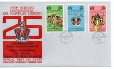 NEW HEBRIDES  1977  FIRST DAY COVERS.  SILVER JUBILEE.  GB & FRENCH ISSUES