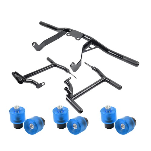 Satteltaschenschutz Frontmotor-Sturzbügel für Harley Road Glide 14-24 Blau - Bild 12 von 13