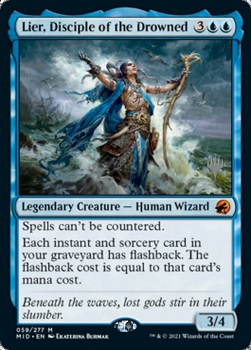 MTG Lier, Disciple of the Drowned - Foil - Promo Pack, NM-Mint, English Promo Pa