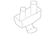 Genuine Volkswagen Bracket 1S0-857-561-Y20