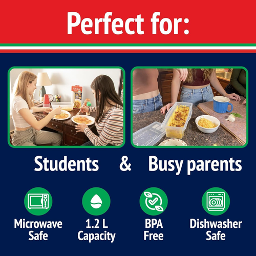 Microwave Pasta Cooker- the Original (2PK)- Cooks up to 4 Servings- No Mess, Sti - Picture 3 of 8