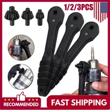 2-in-1 Ratchet Drill Chuck Key Wrench – Universal Chuck Key Replacement Tool for