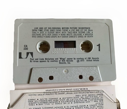 Live And Let Die James Bond Cassette Wings Paul McCartney - Picture 3 of 4