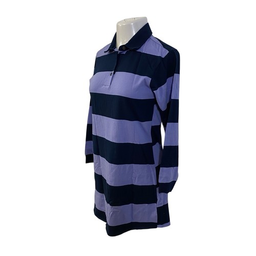 Vestido polo Wild Fable para mujer XS Preppy púrpura azul a rayas mezcla de algodón - Imagen 4 de 10