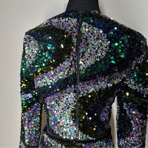 NWT Elliatt Two Piece Frances Set Sequin Long Sleeve Top & Skirt Set Size S - Picture 11 of 14