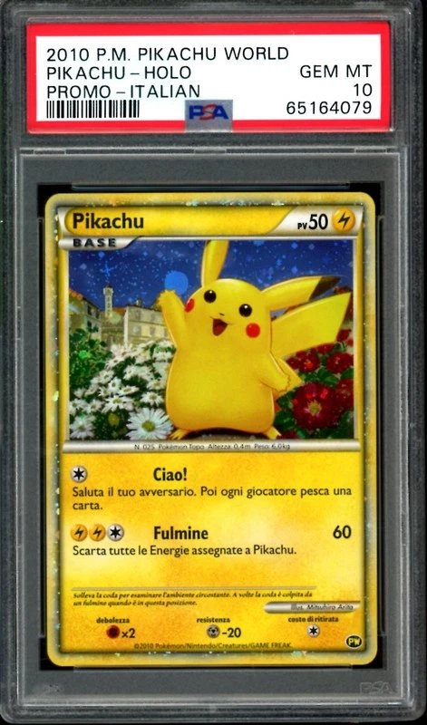 Pikachu Pokémon TCG Professional Sports Authenticator (PSA