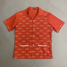 1970s McGregor Rare Paper Clip Novelty Rockabilly Button-Up Shirt