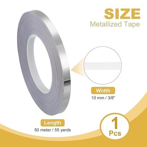Metalized Polyester Film Tape Metallic Decor Tape Brushed Adhesive Mirror Tape - Picture 6 of 26