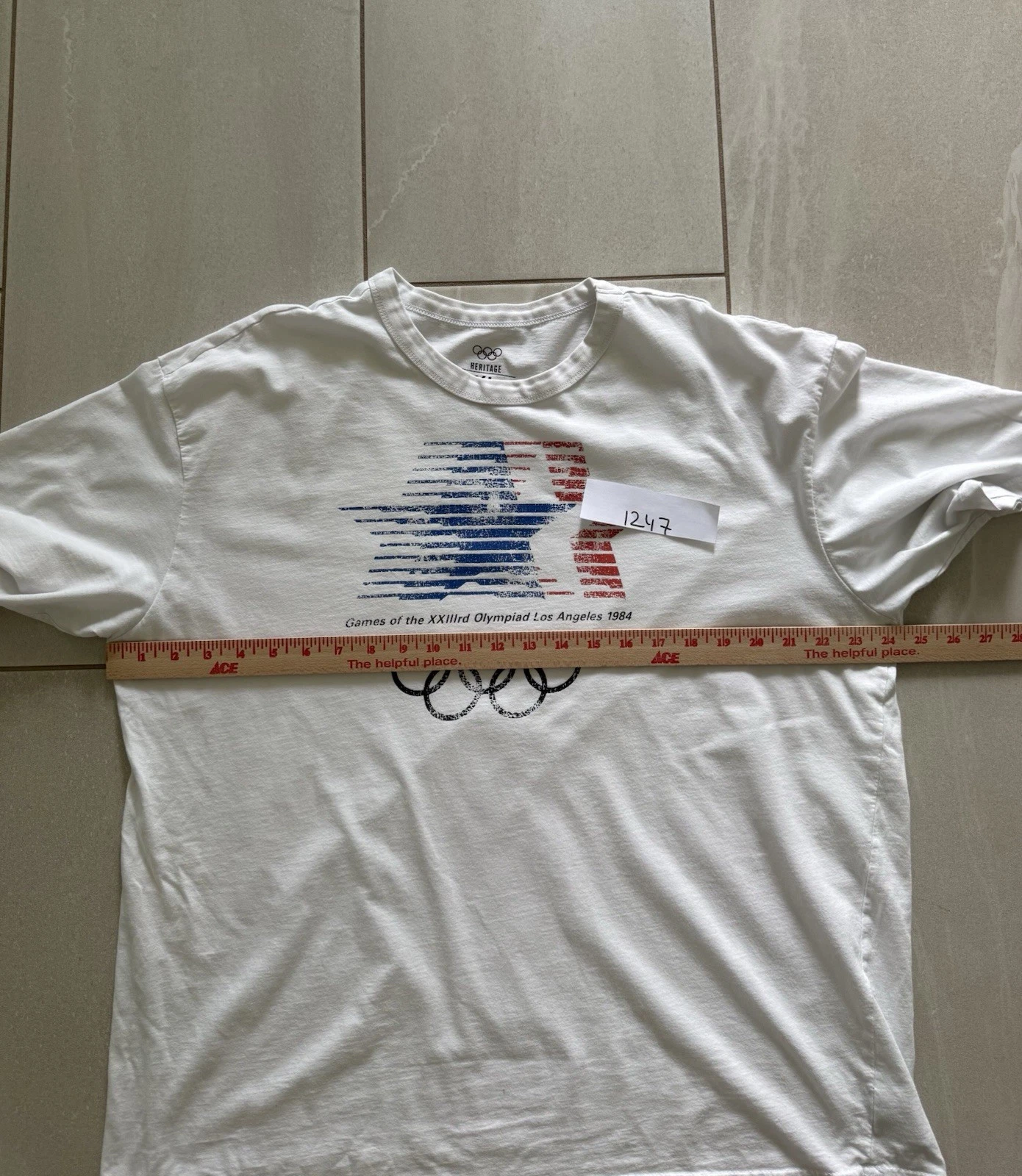 Olympic Heritage Los Angeles 1984 Olympics Oversized T Shirt XL LA84 image 8