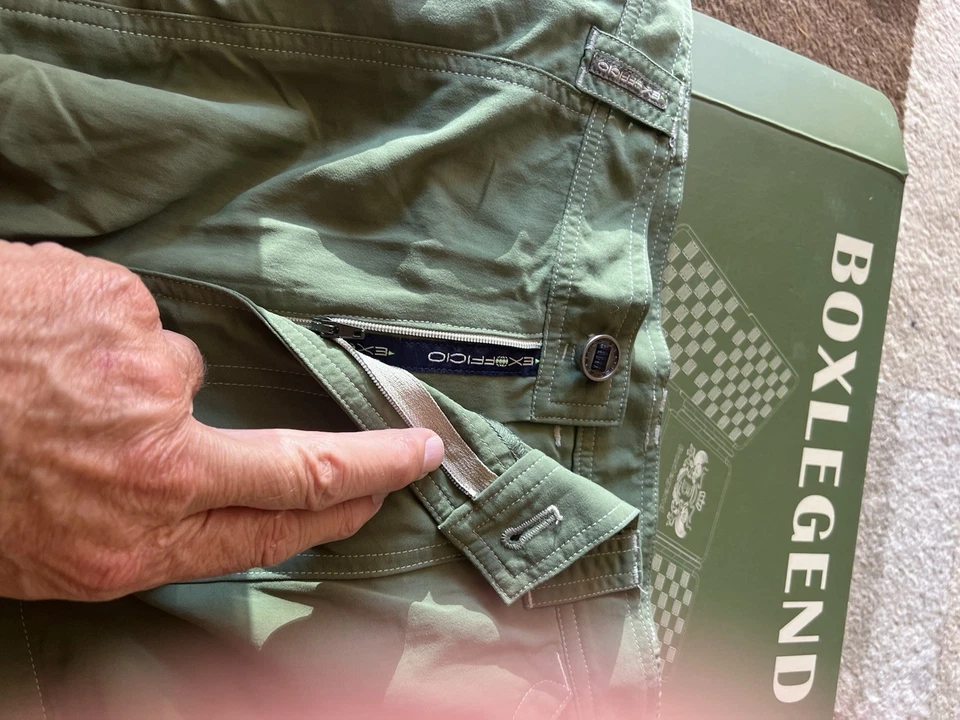 Pantalones cortos cargo verde exOffico para hombre talla 40 Foto 4 de 4