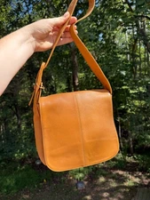 Vintage Coach!  In lovely toffee! Vintage Coach flatiron flap, classic!