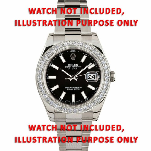 3CT BEAD SET NATURAL DIAMOND BEZEL FOR ROLEX DAY DATE 40MM 228349RBR, 228239 - Picture 6 of 7