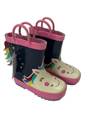 Kids Girls Unicorn Rain boots Size 6 New