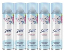 5 PACK Secret POWDER FRESH 24HR Aerosol Antiperspirant Deodorant Spray 6oz