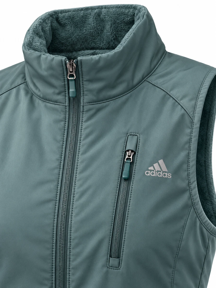 adidas Damen Weste climaheat Gr. 46 Grau Grün M33998 Langlauf Neu mit Etikett 