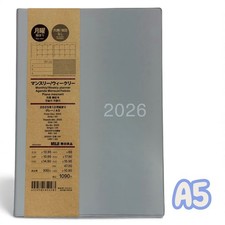 MUJI 2026 Planner - GREY A5 - Monday Start Monthly Weekly From December 2025 USA