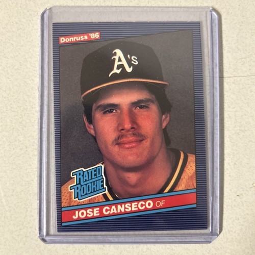 1986 Donruss - Rated Rookie Jose Canseco #39 (RC)