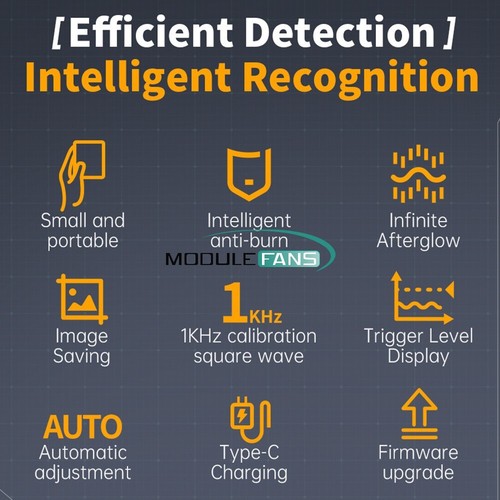 FNIRSI 2C53T Handheld Digital Oscilloscope Multimeter Signal Generator 2CH 50MHz - Picture 31 of 87