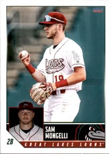 2024 Great Lakes Loons Choice 23 Sam Mongelli Newburgh New York NM Baseball Card