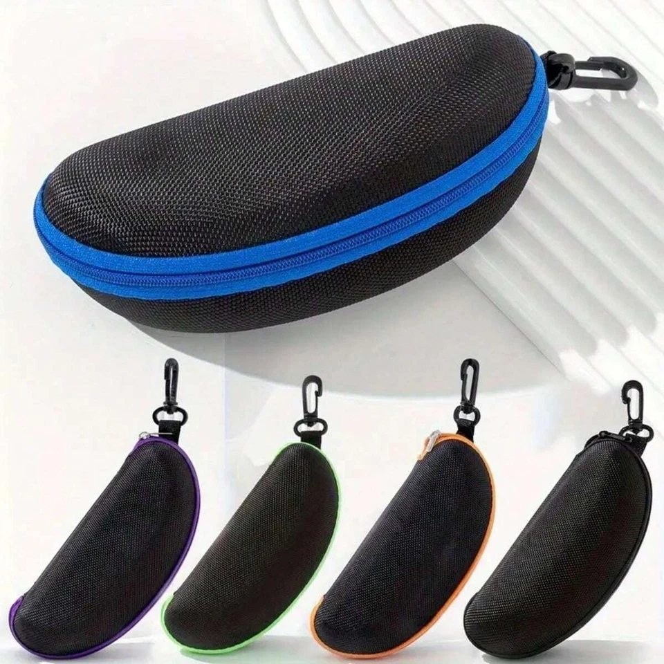 Estuche rígido portátil para gafas - Caja de almacenamiento de gafas de sol con cremallera para hombres y estudiantes Foto 2 de 4