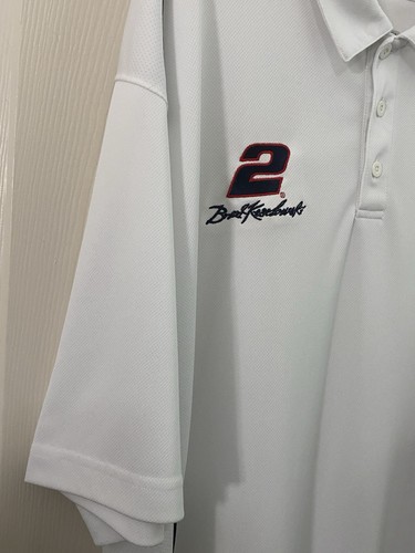 Miller Lite Logo Men’s Polo Shirt.#2 Brad Keselowski Embroidered logo NASCAR 3XL - Picture 4 of 22