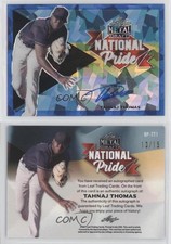 2021 Leaf Metal Draft National Pride Blue Crystals /15 Tahnaj Thomas Auto