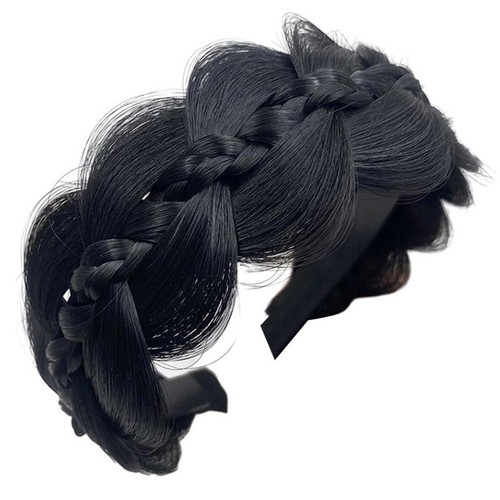 For Wig Headbands with Retro Design Handmade Fishbone Braids for Women - Picture 9 of 23