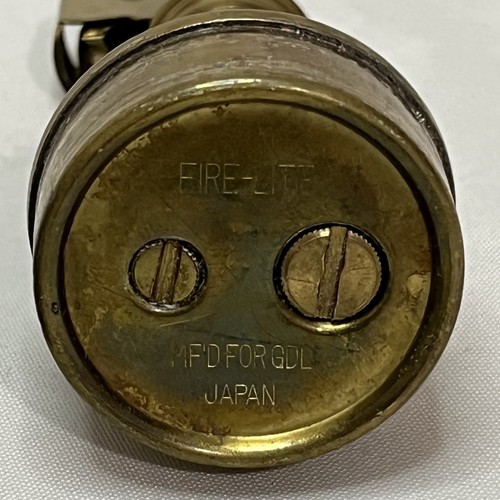 Vtg Fire Lite GDL Made In Japan Flower Design Logo Hand Painted Table Lighter - Picture 13 of 15