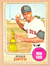 B 1968 Topps Reggie Smith #61 Boston Red Sox Vintage Baseball