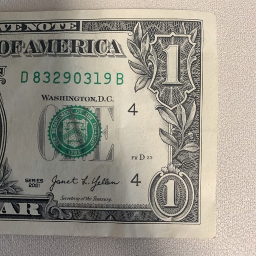 2021BIRTHDAY Note $1 Dollar Bill March 29 1983 - Picture 3 of 8