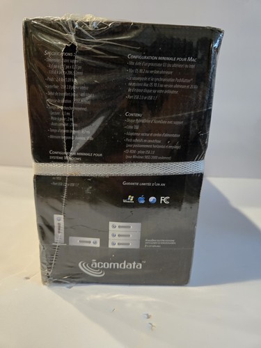 Acomdata 320 GB 7200 RPM External Hard Drive Brand New Sealed - Picture 4 of 6