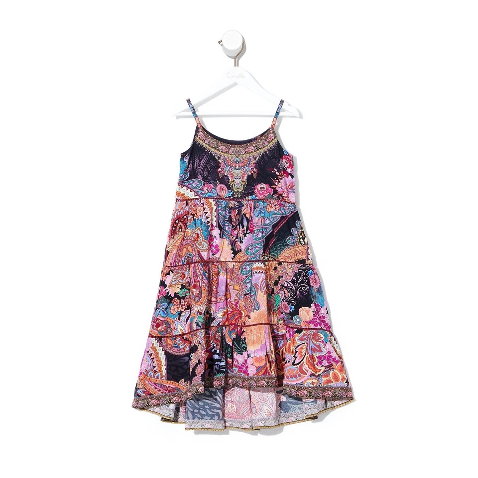 Vestido Boho Milla By Camilla Mayfair Mary Niños Dobladillo Alto Bajo Talla 10 Estrás Foto 2 de 4