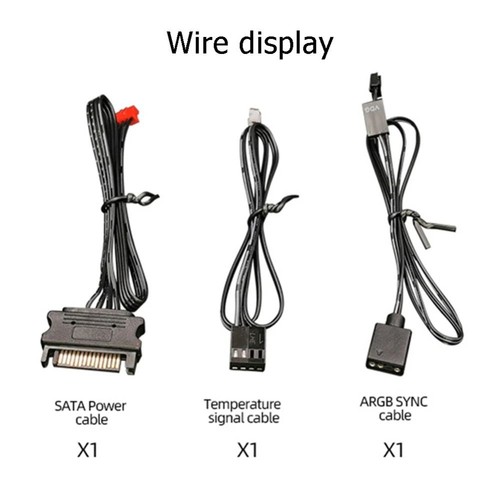 ARGB 4Pin Cooling Fan 1To8 RGB Controller 2024 Temperature Controller - Zdjęcie 7 z 14