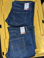 Wrangler High Rise Bootcut Jeans Dark BLUE Various 8/29 Or 16/36  NWT 1802564