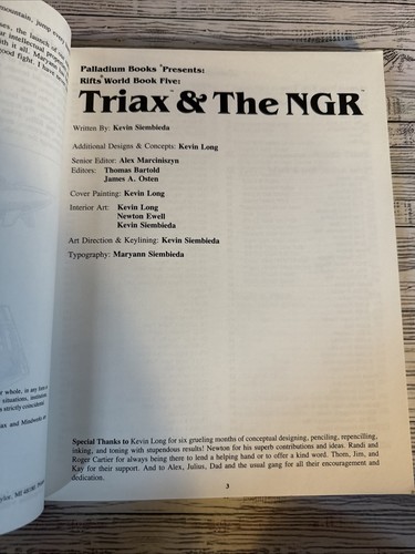 Rifts Worldbook Ser.: Triax and the NGR by Kevin Siembieda and Kevin Long (1994, - Bild 5 von 7