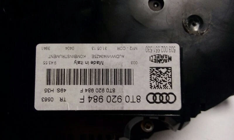 Cuadro de instrumentos velocímetro 14 Audi S5 mercado estadounidense multifunción Foto 4 de 4