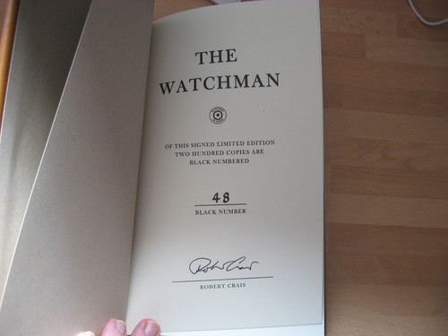 Robert Crais Signed The Watchman Numbered Slipcased 1st leather x/200 Joe Pike - Imagen 2 de 6