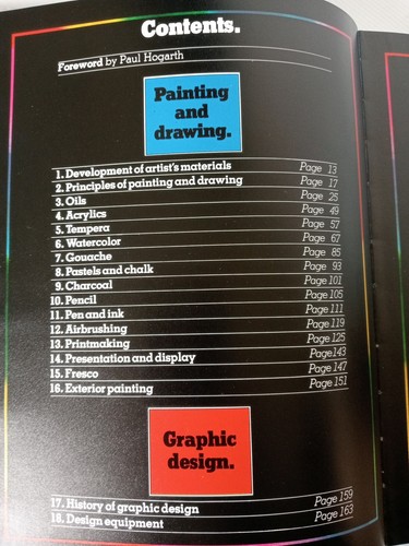 The Artist's Manual: Equipment, Materials, Techniques (Hardcover 1987) Art Book - Picture 9 of 18