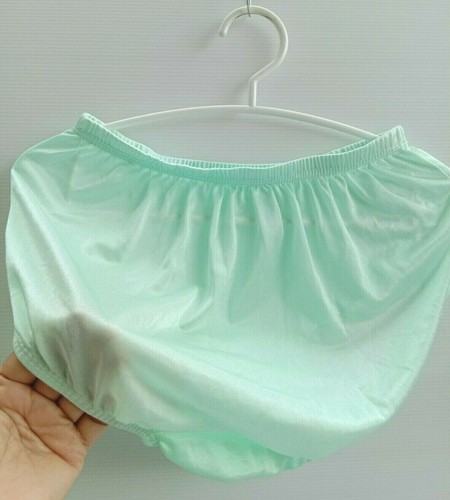 x3 Vintage Women Panties Nylon Silky Granny Hi Briefs Undies Sissy Knickers XL - Picture 8 of 11